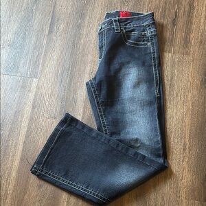 V Cristina Blue Bootcut Jeans with Classic Indigo Wash